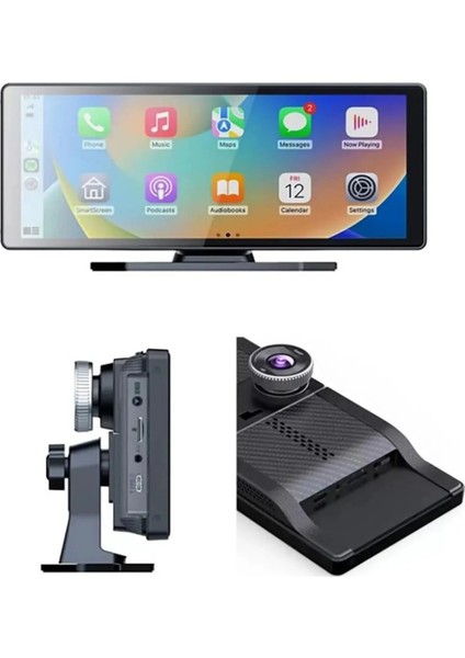 Kcr-1 Kablosuz Carplay & Android Auto Araç Kamerası |dokunmatik Ekran | 4K Ön + 1080P Arka Kamera fırsatları