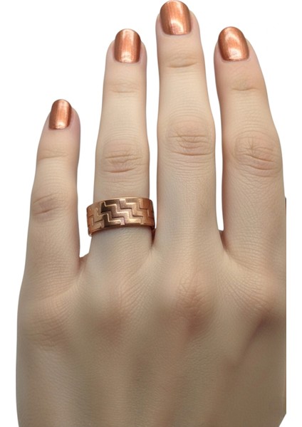 Saf Bakır Ayarlı Yüzük 405BY fiyatları