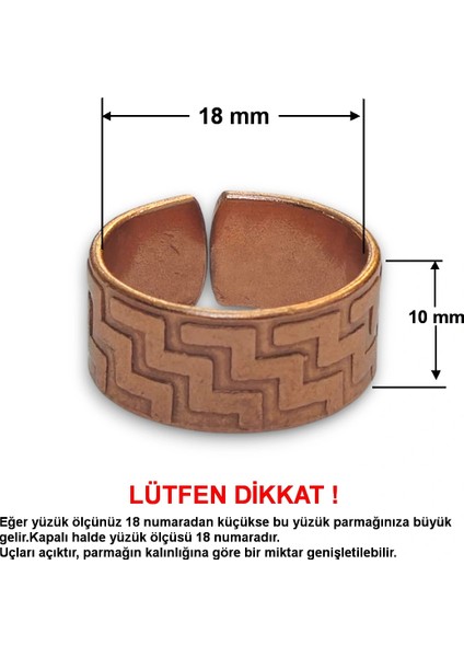 Saf Bakır Ayarlı Yüzük 405BY modelleri