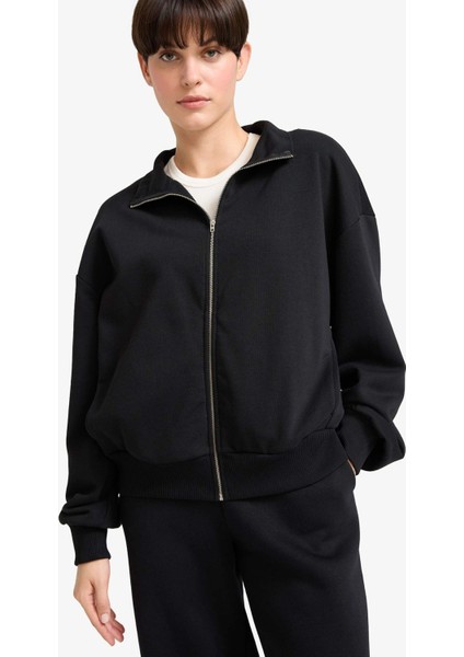 Regular Fit Basic Düz Fermuarlı Hırka F7107AX25AU