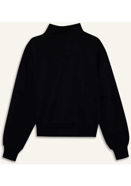 Regular Fit Basic Düz Fermuarlı Hırka F7107AX25AU