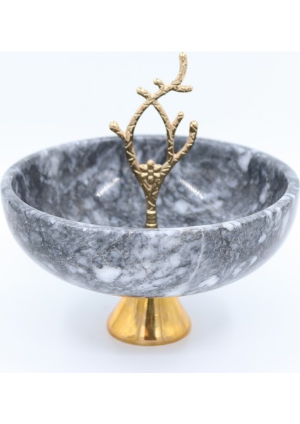 El Yapımı Dekoratıf Mermer Taşlı Bronz Desenli Kase fiyatları