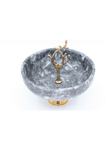 El Yapımı Dekoratıf Mermer Taşlı Bronz Desenli Kase modelleri