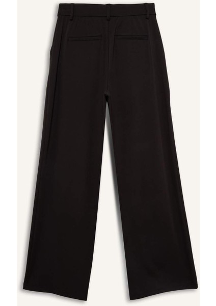 Wide Leg Geniş Paça Cepli Pileli Standart Boy Premium Sporcu Pantolon F8232AX25WN