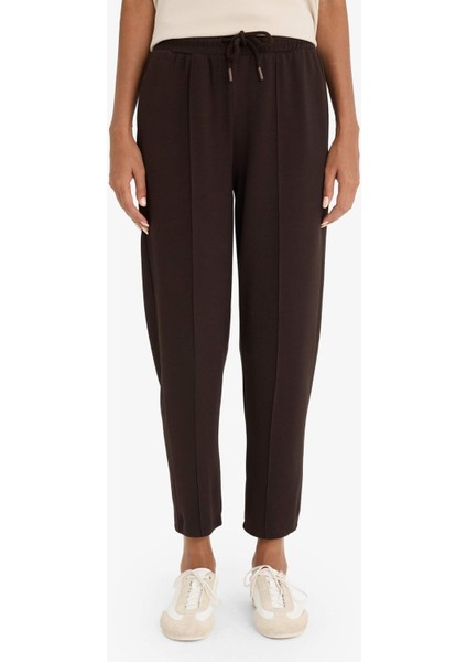 Regular Fit Beli Bağcıklı Cepli Eşofman Altı