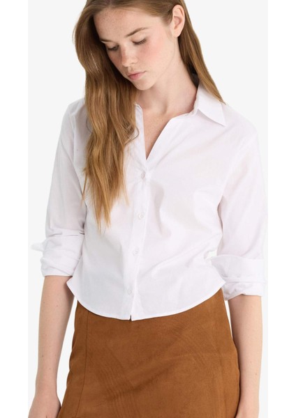 Fitted Bengalin Uzun Kollu Gömlek