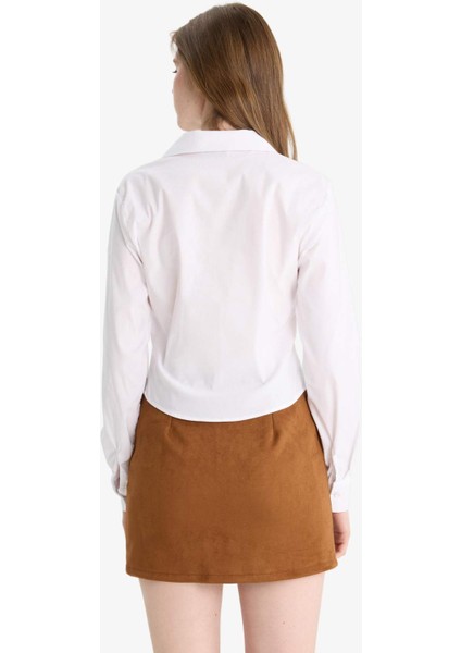 Fitted Bengalin Uzun Kollu Gömlek