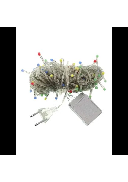 10M 100 LED Damla Uçlu Mavi Işık (Şeffaf Kablo)