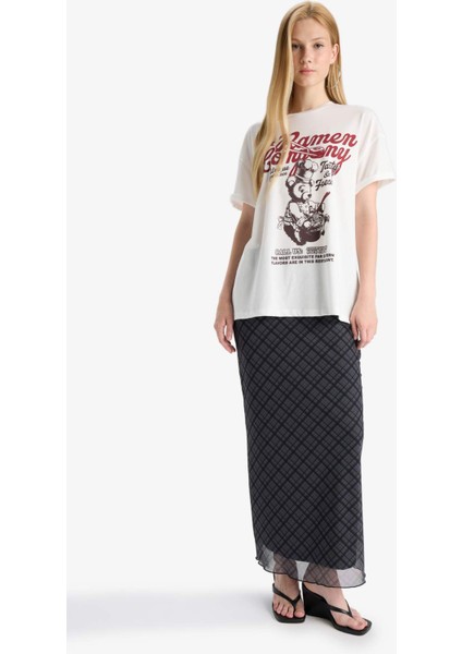 Coool Oversize Geniş Kalıp Baskılı Kısa Kollu Tişört