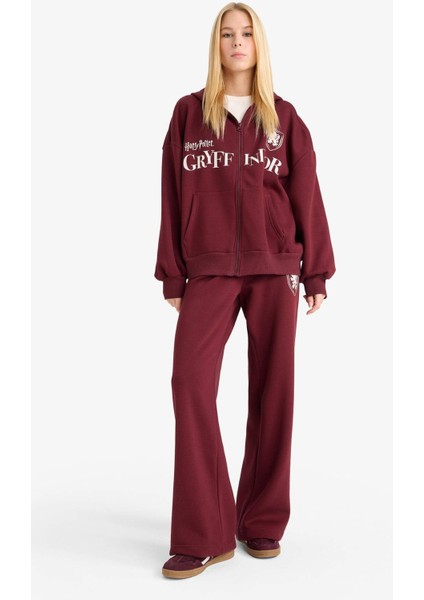 Coool Harry Potter Oversize Geniş Kalıp Kapüşonlu Fermuarlı Sweatshirt F8940AX25AU