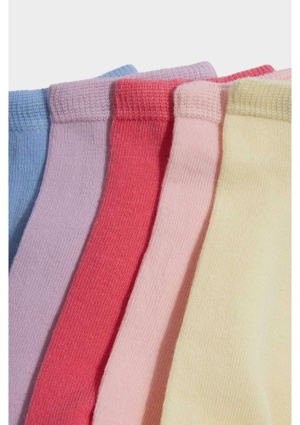 Kız Çocuk 5'li Pamuklu Patik Çorap