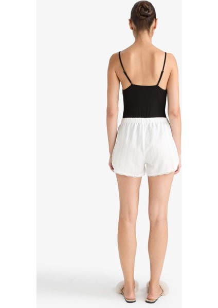 Regular Fit Beli Lastikli Şort Pijama Altı F8934AX25HS