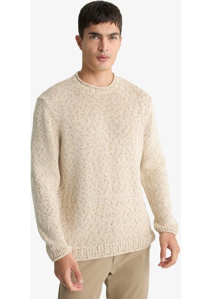 Standart Fit Bisiklet Yaka Triko Kazak F8753AX25WN