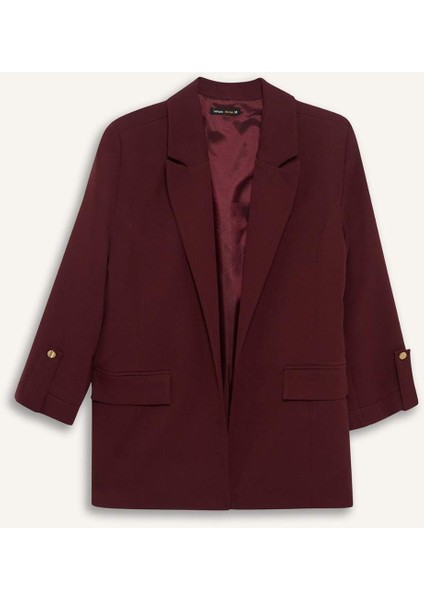 Oversize Geniş Kalıp Ceket Yaka Basic Blazer Ceket