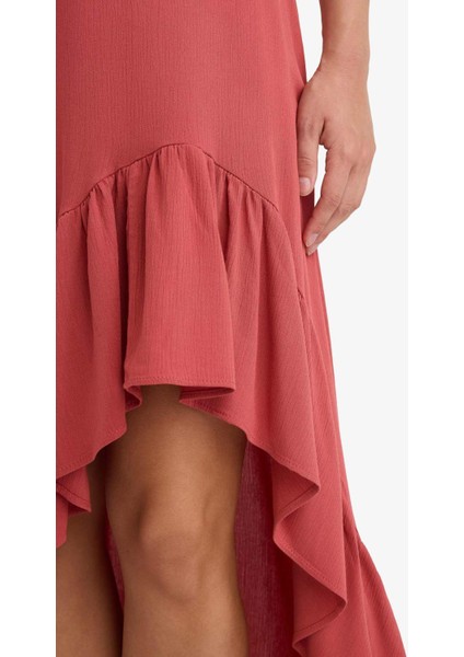 Asimetrik Normal Bel Krinkıl Kumaş Midi Etek F8118AX25AU