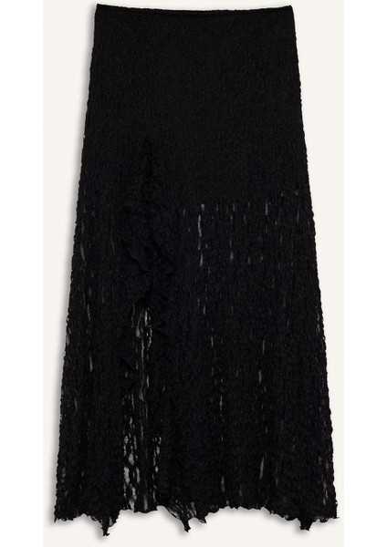 A Form Yüksek Bel Dantel Maxi Etek F9518AX25AU