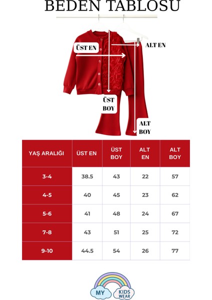 Kız Çocuk Tül Gül Aplikeli Triko Hırka Ikili Takım 3-10 Yaş 12299 modelleri