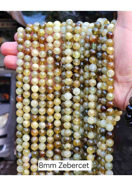 %100 Doğal Zebercet Taşı 1 Dize