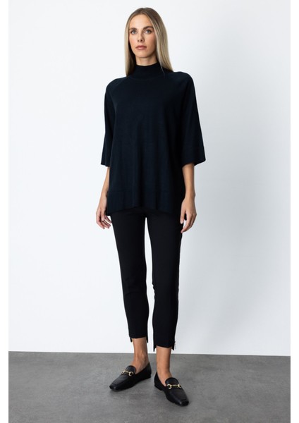 On Triko Arkası Düğmeli Truvakar Kol Kazak 65310 modelleri