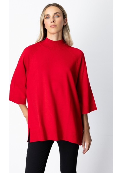 On Triko Arkası Düğmeli Truvakar Kol Kazak 65310 fiyatları