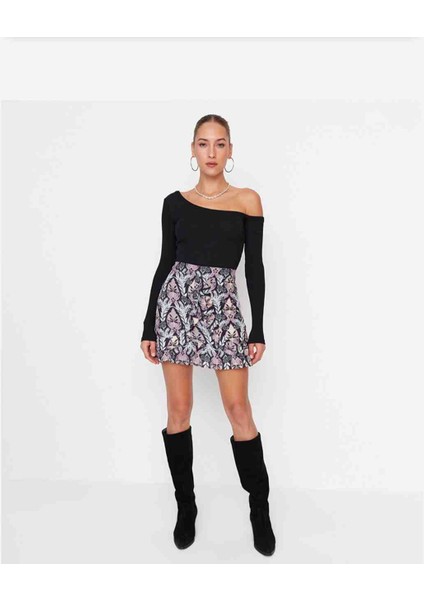 Çok Renkli Mini Etek