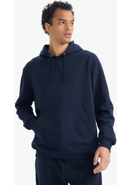 Regular Fit 2'li Eşofman Takımı Kapüşonlu Sweatshirt Eşofman Altı