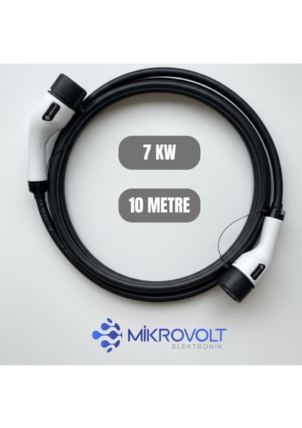 Elektrikli Araç Şarj Kablosu 7kw (10METRE)