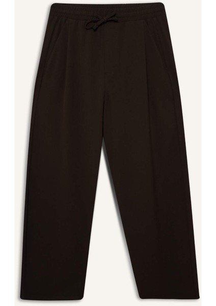 Barrel Fit Geniş Düz Paça Cepli Pantolon F7975AX25AU