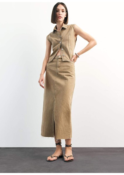 Long Fit Midi Jean Etek F9560AX25SM