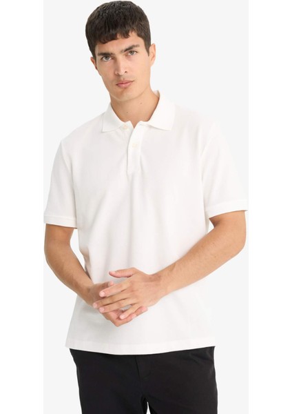 Regular Fit Polo Yaka Pike Kısa Kollu Tişört E9504AX25SM