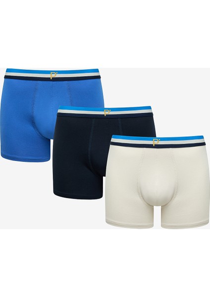 Soccer 3lü Çok Renkli Boxer