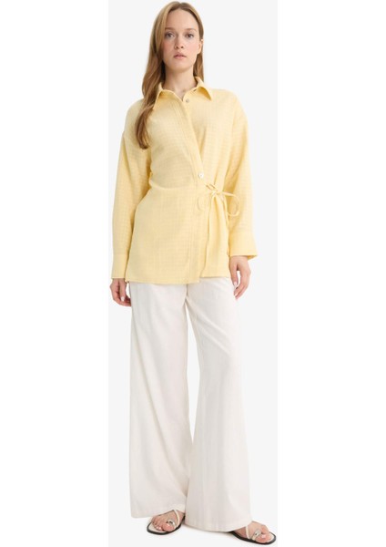 Relax Fit Müslin Uzun Kollu Tunik