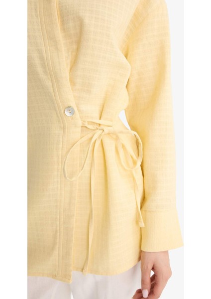 Relax Fit Müslin Uzun Kollu Tunik