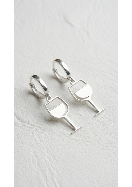 Kadeh Gümüş Küpe