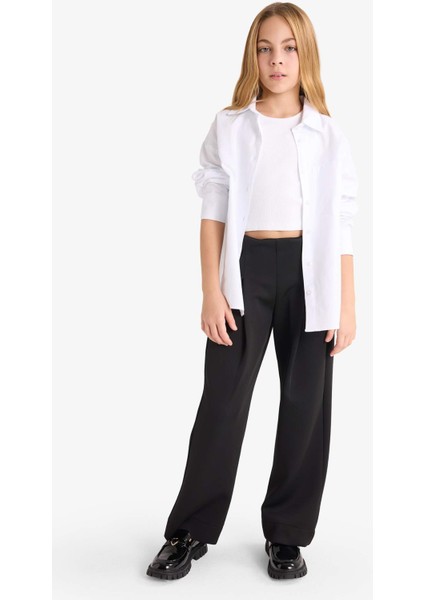 Kız Çocuk 2'li Takım Okul Oxford Uzun Kollu Gömlek Tişört F9954A825AU