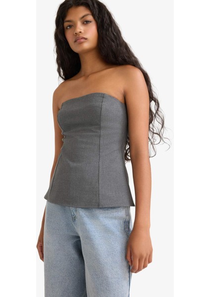 Fitted Straplez Bluz F9471AX25AU