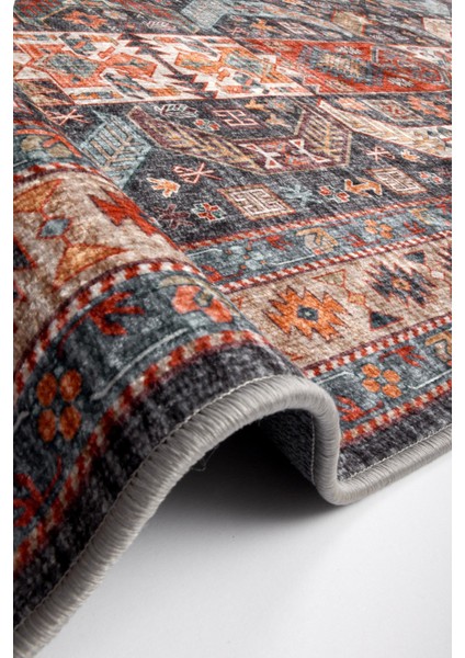 Türkmen Gloria Klasik TD1873 Halı Kilim Kaymaz Taban Yıkanabilir Salon Mutfak Kesme Yolluk fırsatları