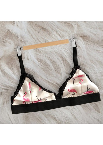 Flemingo Desenli Saten Bralet Şort Pijama Takımı fiyatları