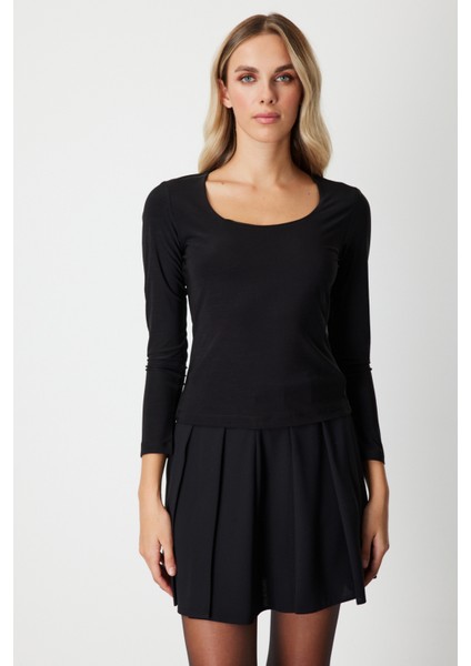 U Yaka Basic Bluz 61386 fiyatları