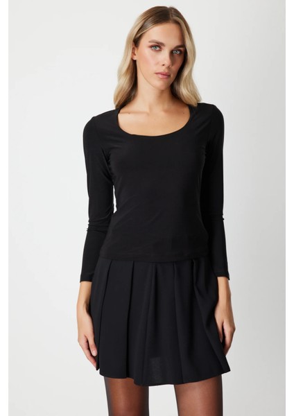 U Yaka Basic Bluz 61386 modelleri