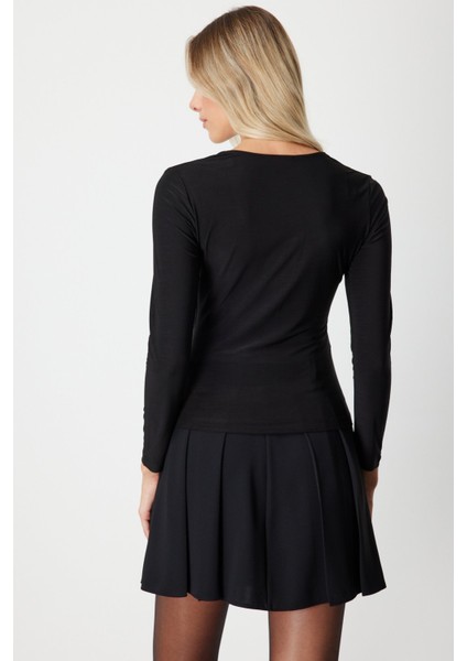 U Yaka Basic Bluz 61386 indirimleri