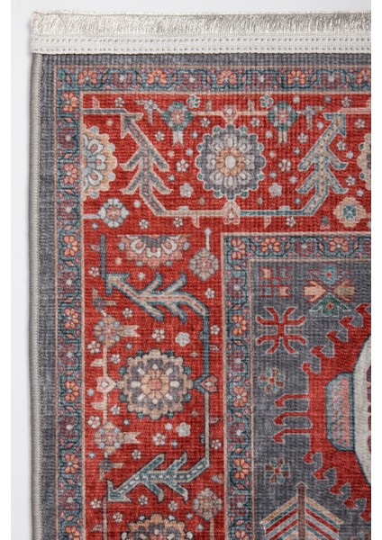 Türkmen Gloria Klasik TD1883-03 Halı Kilim Kaymaz Taban Yıkanabilir Salon Mutfak Kesme Yolluk