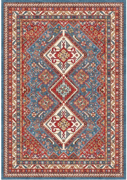Türkmen Gloria Klasik TD1851 Halı Kilim Kaymaz Taban Yıkanabilir Salon Mutfak Kesme Yolluk