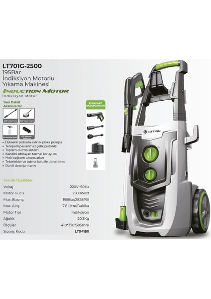 LT701G-2500A 195 Bar Yıkama Makinesi fırsatları