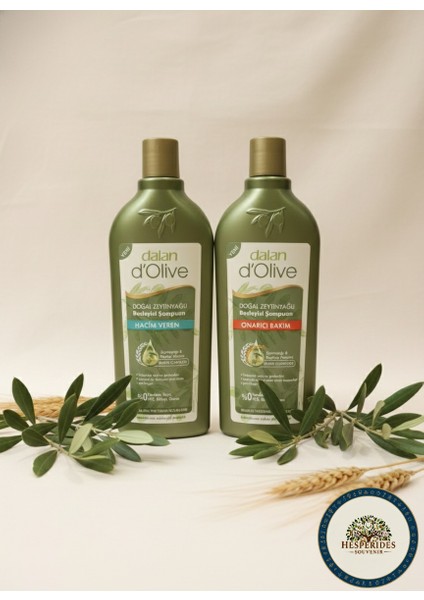 D Olive Onarıcı Bakım ve Hacim Veren Aynı Anda Doğal Zeytinyağlı Besleyici Şampuan 400 Ml*2