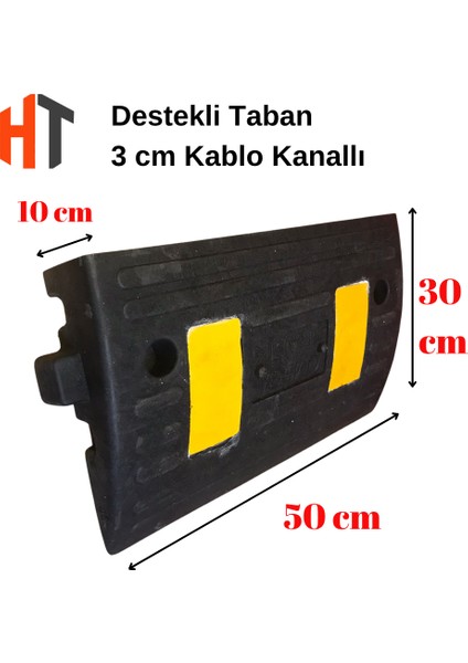 10 cm Kauçuk Rampa Seti 3 Metre - Otopark Rampası, Kablo Kanallı, Kaldırım Rampası 50 x 30 x 10 cm modelleri