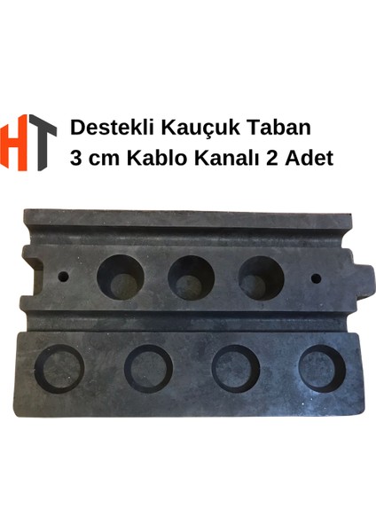10 cm Kauçuk Rampa Seti 3 Metre - Otopark Rampası, Kablo Kanallı, Kaldırım Rampası 50 x 30 x 10 cm indirimleri