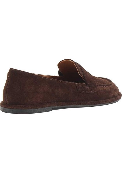 Kadın Kahverengi Süet Deri Loafer fırsatları