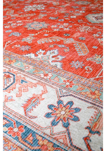 Türkmen Gloria Klasik TD1852 Halı Kilim Kaymaz Taban Yıkanabilir Salon Mutfak Kesme Yolluk fiyatları