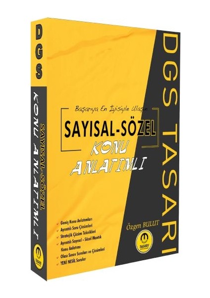 Tasarı Dgs Sayısal Sözel Yetenek Konu Anlatımı Tek Kitap